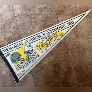 Vintage Baltimore Memorial Stadium Lmtd Ed Jim Palmer signed banner NFL football